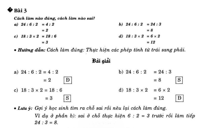 Các bài toán cơ bản có trong chương trình