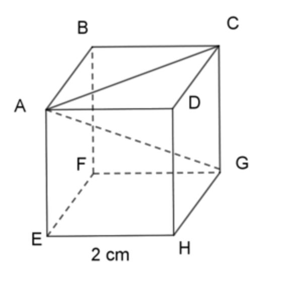 bài tập tìm độ dài đường chéo hình lập phương