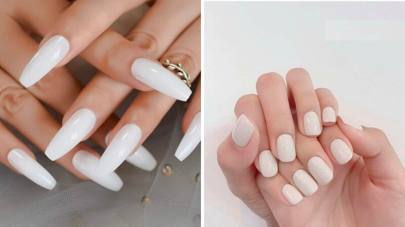 100+ mẫu nail trắng sữa đẹp, giúp tôn da và không bị lỗi thời