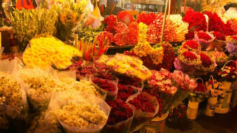 Chợ hoa đêm Tây Tựu