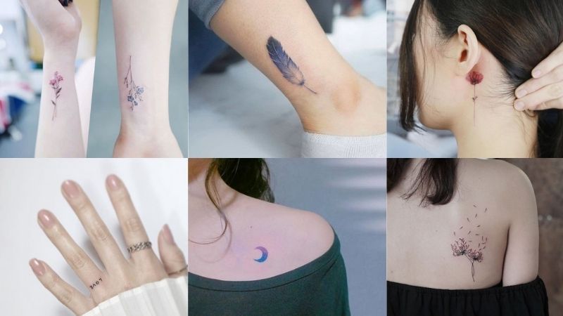 Top những mẫu hình xăm mini cho nữ đơn giản nhất Mini tattoos for Girls  Small tattoos for women  YouTube