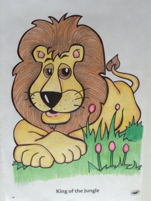Bộ tranh vẽ đẹp về sư tử