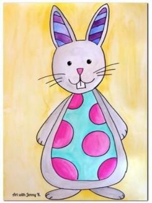 Bộ tranh vẽ đẹp về thỏ