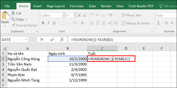 4 cách tính tuổi trong Excel đơn giản, chi tiết nhất