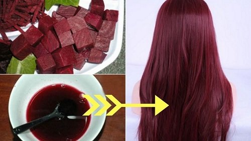 Cách nhuộm tóc bằng củ dền đỏ lên màu đẹp hơn thuốc nhuộm